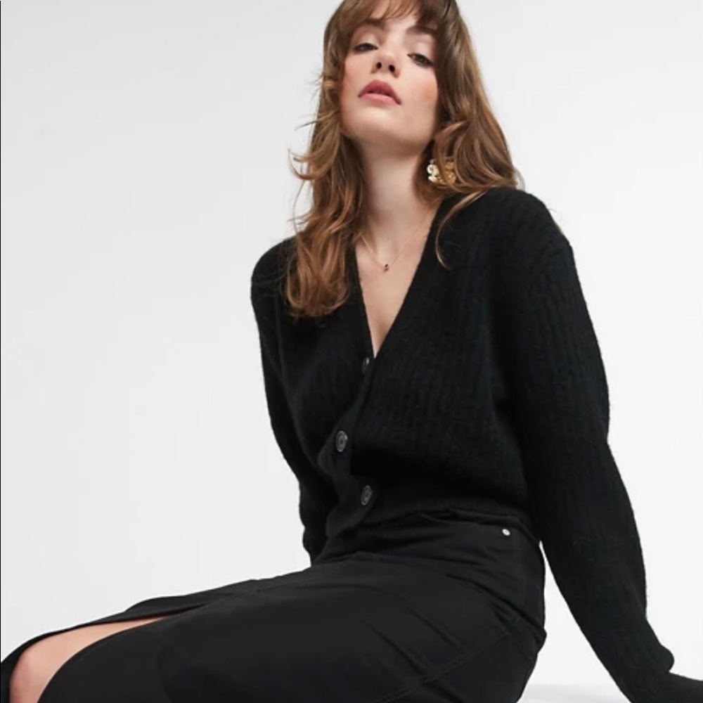 & other stories - Cropped Alpaca Blend Cardigan